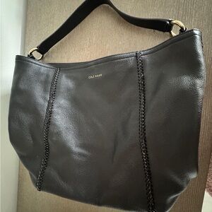 Cole Haan Black Leather Shoulder Bag